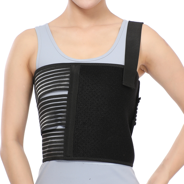 High Quality Adult Compression Support Chest Binder Dislocated Ribs Protection Bruised Ribs Relief Lightweight Breathable Unisex