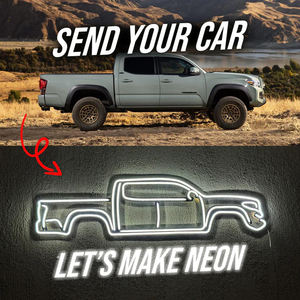 अपनी व्यक्तिगत कार आकार नेऑन साइन स्टोर व्यवसाय लोगो डिजाइन आपकी दीवार सजावट के लिए नीयन संकेतों का नेतृत्व करता है - Product Image 2