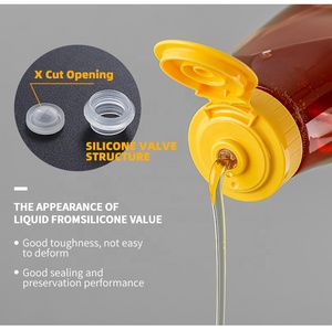 Commercio all'ingrosso della fabbrica 110ml per uso alimentare Pet condimenti in plastica bottiglia da spremere per lo sciroppo di miele Ketchup - Product Image 4