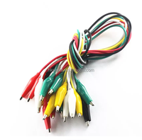 1 Juego / 10 Unidades, Cable de Prueba DIY de Doble Extremo para Placa de Desarrollo, Cables de Mantenimiento de 46cm con Pinza de Cocodrilo y Cable, ¡Venta Caliente!