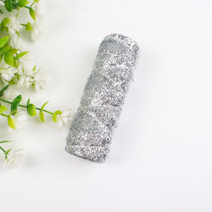 Fil de Polyester de haute qualité nouveau Design métallique argent papillon PP ficelle brillant <span class=keywords><strong>Film</strong></span> décoratif pour tricoter emballage cadeau - Product Image 4