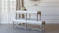 Luxe Style Français Bois Massif Rétro Chambre Constance Banc Lit Fin Tabouret Chaussure Tabouret Remplacement