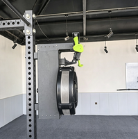 Máquina de Esquí de Pared para Entrenamiento en Gimnasio, con Resistencia Ajustable en Múltiples Niveles, para Entrenamiento Cardiovascular, Quema de Grasa y Tonificación
