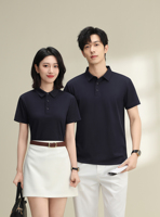 Kaos Polo Sutra Mulberry Katun Halus Pelindung Sinar Matahari Logo Sesuai Pesanan, Pakaian Tim, Pakaian Kerja, Kaos Promosi