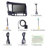 10.1 pouces 2 DIN GPS Navigation lecteur multimédia autoradio unité principale Android Auto Radio pour Honda Civic 2005-2012