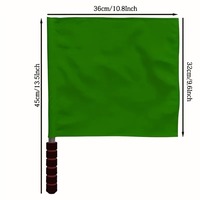 Drapeaux d'arbitre de football et de basketball multicolores en polyester, drapeaux d'assistance pour l'arbitrage sportif, drapeaux pour les matchs, directement de l'usine