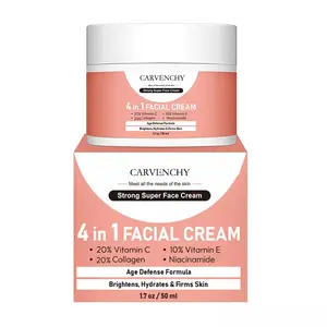 CARVENCHY cura della pelle viso 4 in 1 crema viso sbiancante antietà vitamina C crema al collagene Niacinamide