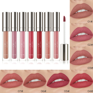GR New Type 7 Colors Liquid <strong>Lipstick</strong> Long Lasting <strong>Organic</strong> High Quality High Pigment Wholesale Bulk Lipgloss Vendor Gloss - Product Image 2