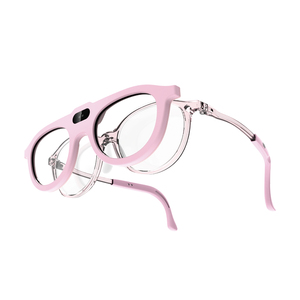 Kids AI Smart Glasses With Electronic Atomization Lens Eye Distance Posture Prevention Vision Control <b>Pink</b> Black <b>Frames</b> - Product Image 2
