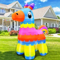 2024 modèles de théâtre d'âne de pinata gonflable géant personnalisés avec ventilateur, logo et lumière LED pour les événements de festival de parade