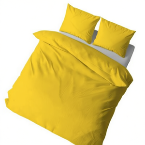 Juego de Funda Nórdica 100% Algodón Amarillo Alemán para Cama Individual 155x220cm - Product Image 3