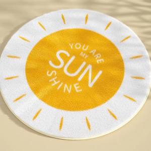 Tappeto Rotondo Moderno per Camera dei Bambini, Facile da Pulire, con Simpatici Disegni Cartoon, Perfetto come Tappetino per Studio e Lettura - Product Image 3