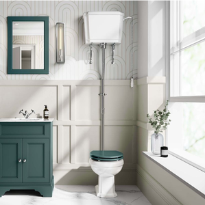 <span class=keywords><strong>Cassetta</strong></span> <span class=keywords><strong>WC</strong></span> in Ceramica Tradizionale a Doppio Scarico, Montaggio a Pavimento, Profilo Alto, Sistema P-Trap - Product Image 6