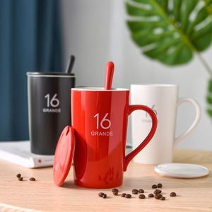 3oz 12oz 16oz 20oz White Ceramic Mug With Bamboo Handle Large Capacity 550ml for Cafe Wedding Christmas Halloween Graduation - Product Image 3