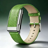 Bracelet de montre en cuir véritable grain lézard haut de gamme, étanche, 24 cm, pour montre connectée Whoop 5.0, service OEM/ODM, stock disponible