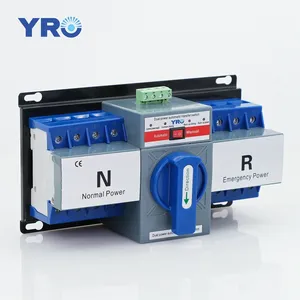 Interruptor de transferencia de generador automático, 4 polos, 3 fases, 63A, interruptor de transferencia automática de doble potencia