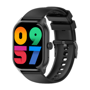 นาฬิกาอัจฉริยะ HKSF KM15 หน้าจอ TFT 2.01 นิ้ว ชิปเซ็ต AB5682 แบตเตอรี่ 210mAh สายซิลิโคน ตัวเรือนโลหะ - Product Image 3