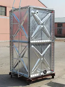 Pabrik produksi Tiongkok tangki air panel besar 1.22X1.22M baja padat galvanis panas