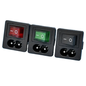 Interrupteur à bascule Kcd1 avec bouton poussoir Micro alimentation Adaptateur AC ou DC / Prise PCB / Connecteur LED 2 3 4 5 6 broches <span class=keywords><strong>Mini</strong></span> interrupteur à prise - Product Image 6