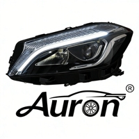 Phares LED AURON pour Mercedes Classe W176 2012-2015 12V 36W 6000K – Nouveaux feux de croisement/route, installation/upgrade facile