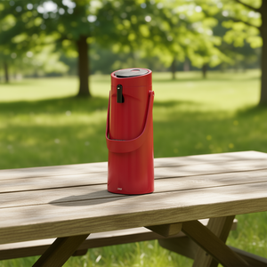 Emsa Ponza 1.9l Red <b>Pump</b> Action <b>Vacuum</b> Flask Stainless Steel Tumbler - Product Image 3