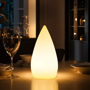 مصباح طاولة LED حديث حديث حديث للمطاعم على شكل قطرة ماء عن بعد