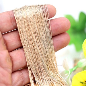 <b>Gold</b> Wire <b>Chains</b> 0.6mm <b>Snake</b> Bone <b>Chain</b> Jewelry Findings For DIY Accessories Silver K <b>Gold</b> White Color Retaining Wholesale - Product Image 3