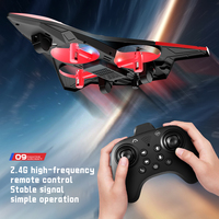Quadricoptère télécommandé 2.4G, avion d'extérieur, jouet volant en plastique, drone RC avec LED pour enfants et adultes