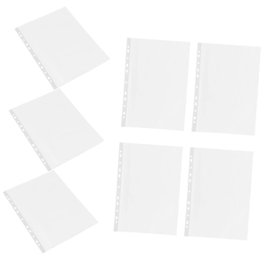 100pcs văn phòng tập tin trong suốt Túi tập tin thư mục chèn lá lỏng bảo vệ cho các tài liệu lưu trữ túi cho tổ chức các tập tin - Product Image 5