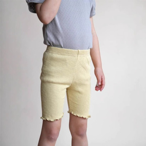 Pantaloncini da ragazza 2025pippi in cotone e pizzo con fibra di bambù, vita media, elastico in vita, comodi, delicati sulla pelle, abbinabili a tutto - Product Image 3