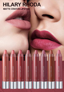 <span class=keywords><strong>Rouge</strong></span> à lèvres et gloss à lèvres en gel mat, application facile de la couleur, fini velours doux, formule durable, ne colle pas facilement, crayon à lèvres - Product Image 2