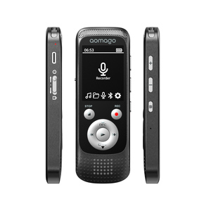 Gran oferta grabadora de Audio portátil recargable activada por voz con auriculares para reuniones y grabación telefónica - Product Image 1
