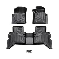Haute qualité en gros personnalisé pas cher en gros TPE tapis de voiture pour Toyota Hilux Revo 2019-2023 3D tapis de sol de voiture