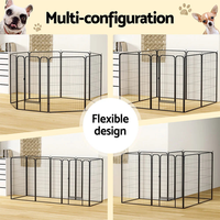 Barrière temporaire de camping et de voyage, légère et portable, panneau de clôture pour animaux de compagnie, revêtement poudré, sans creuser, pour intérieur, maison, extérieur, cour