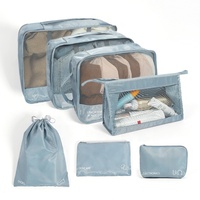 Offre Spéciale : Lot de 7 Cubes de Rangement Étanche pour Valises, Bagages, Sacs de Voyage, Salle de Bain, Salon et Organisation de Vêtements