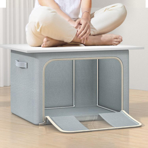 Faltbare Aufbewahrungsbox aus Oxford-Gewebe mit großem Fassungsvermögen, verdickter Organizer für Steppdecken und Kleidung für den Heimgebrauch - Product Image 5