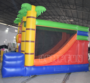 2024 caliente 5x4x4 metros aire inflar León Castillo niños jugar aire inflar tobogán León Casa <span class=keywords><strong>de</strong></span> salto JUMPFUN - Product Image 3