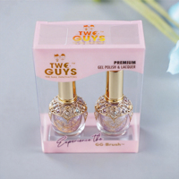 Boîte cosmétique carrée transparente personnalisée avec logo, boîte en PVC acétate, emballage pour vernis à ongles en gel, boîte cadeau
