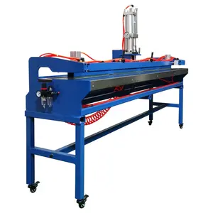 Semi-automatic finger punch machine for 2100 mm belt wide pneumatic finger punch