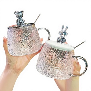 Taza de té Little Bear Mark Glacier, ecológica, resistente a altas temperaturas, con acabado martillado, estilo chino moderno - Product Image 1