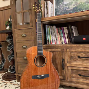 <span class=keywords><strong>Guitare</strong></span> acoustique <span class=keywords><strong>Star</strong></span>-Haven 41 pouces en acajou massif avec touche en palissandre, finition brillante, frettes rondes, fabrication professionnelle - Product Image 1