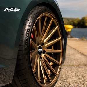Jantes de voiture NJQS en alliage d'aluminium bronze, garantie d'origine, modèle Mags, jantes à déport profond, 16-24 pouces, roues forgées - Product Image 5
