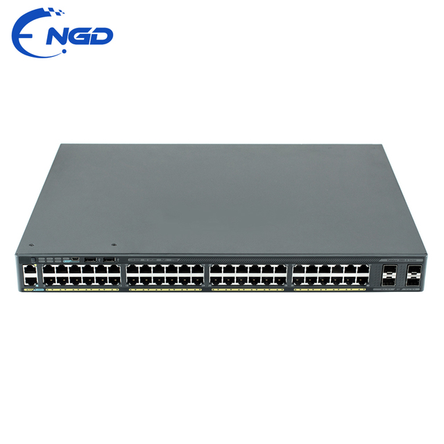Used WS-C2960X-48FPD-L 48 Port Managed Gigabit Ethernet PoE+ Switch 740W Layer 2 Network Switch with 2 10G SFP+Uplink Enterprise