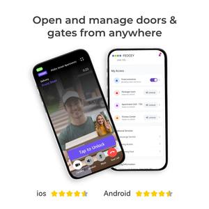 Système de contrôle d'accès par interphone visuel avec reconnaissance faciale Linux FCV4905, vision nocturne, étanche IP66, pour extérieur, villa, maison - Product Image 3