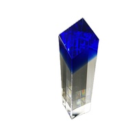 Vente chaude du fabricant K9 Crystal Souvenir Award Trophée rond en verre cristal
