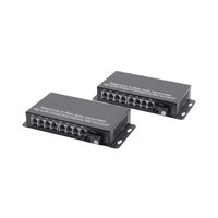 Convertisseur Téléphonique à Fibre Optique Monomode 8 Canaux Connecteurs SC FC 20km Compatible Multiplexeur PCM 4G WiFi 1550nm
