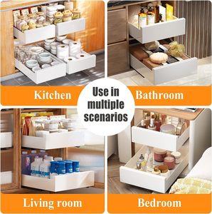 Organisateur de placard extensible coulissant pour casseroles, salle de bain, garde-manger, <span class=keywords><strong>sous</strong></span> l'<span class=keywords><strong>évier</strong></span> - Product Image 6