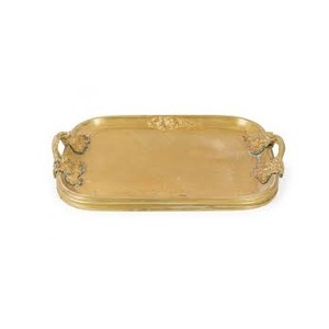 Bandeja de servicio con acabado brillante, bandeja de Metal chapada en cobre, restaurante, Hotel, Forma cuadrada, bandeja de servicio de Metal decorativa hecha a mano - Product Image 6