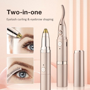Recourbe-cils chauffant multifonctionnel et tondeuse à sourcils électrique portable - Product Image 2