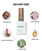 FZANEST HEMA sans ongles fournitures salon super base gel base et couche de finition nouveau produit pour les ongles 2023